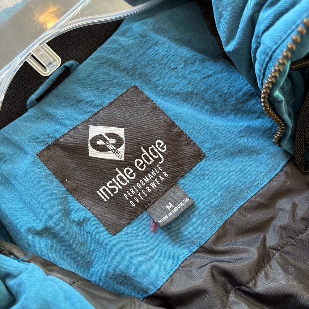 Vintage Inside Edge Performance Outerwear Teal Sn… - image 5